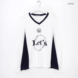 Two-tone logo sweatshirt
