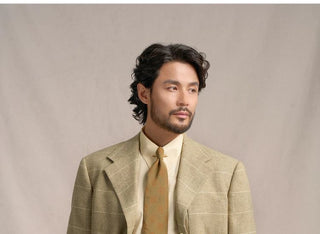 [CULTUM] 1930s Woolen Windowpane Blazer