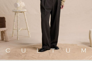 [CULTUM] Relaxed Fit Cotton Knit Polo Sweater