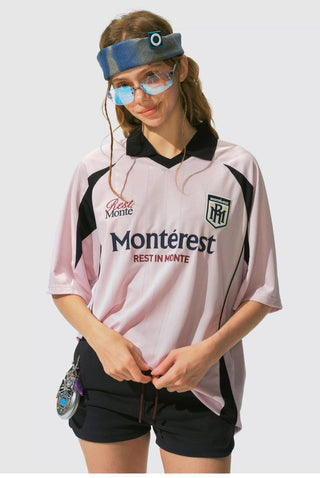 [Monterest] Outdoor Sports Print Polo Jersey Tee