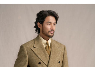 [CULTUM] 1930s Wool Blend Peak Lapel Blazer