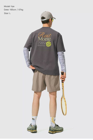 [Monterest] Tennis Print Cotton T-Shirt