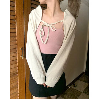 Ribbed square camisole