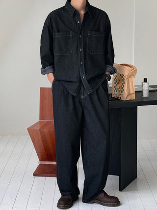 Thomas Raw Denim Shirt