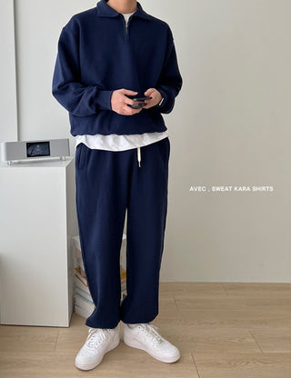 avec. Sweat Collar Sweatshirt (3 colors)