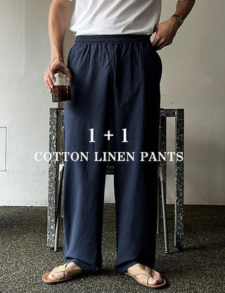 1 + 1 Bio Linen Wide Pants (5 colors)