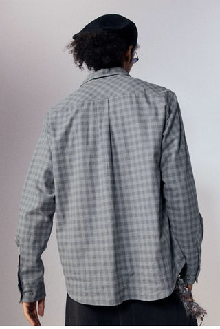 [Monterest] Relaxed Fit Check Pocket Shirt