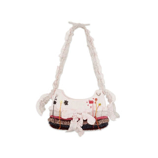 [Moromoro2] Hand-Crocheted Ruffle Bow Underarm  Bag