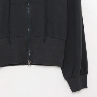 Cropped hoodie zip-up