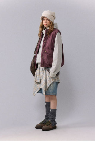 [Monterest] Washed Cotton Padded Work Vest