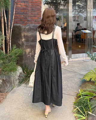Denim bustier dress