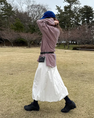 Balloon Fit Long Skirt