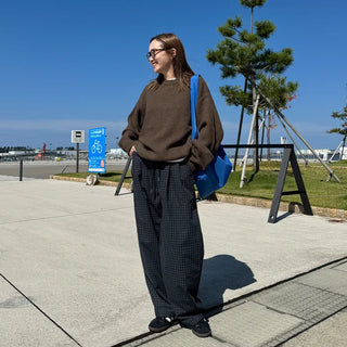 (Unisex) Openwork Round Knit