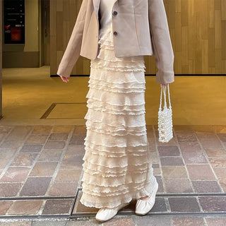 Cancan frill skirt