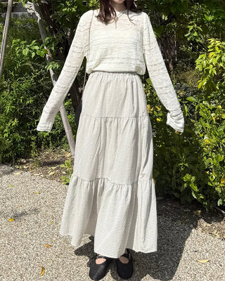 Loose-fitting sheer knit