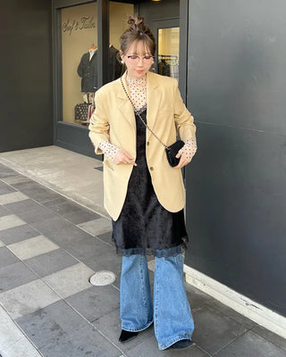 Oversized blazer jacket