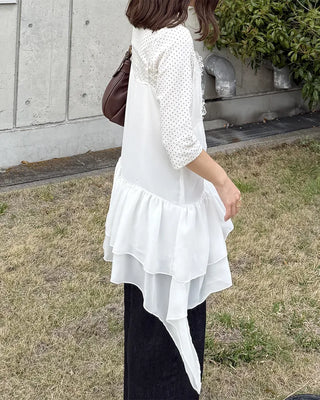 Asymmetrical Frill Bustier Dress