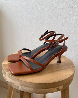 Square strap sandals