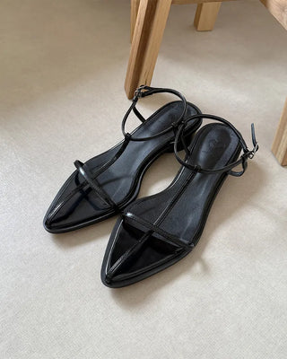 Strappy pointed-toe sandals