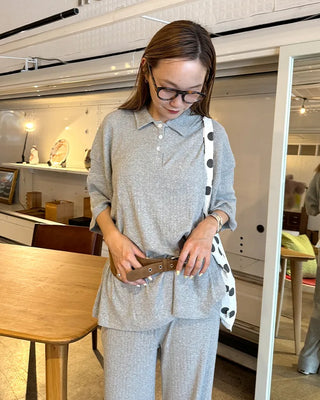 Suede mini pocket belt