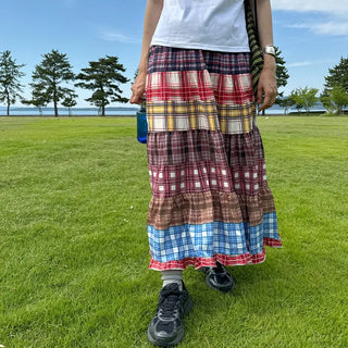 Hippie patchwork skirt