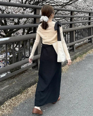 Layered strap wrap skirt