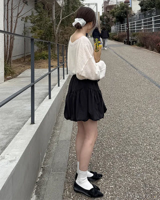 Boat neck loose fit knit