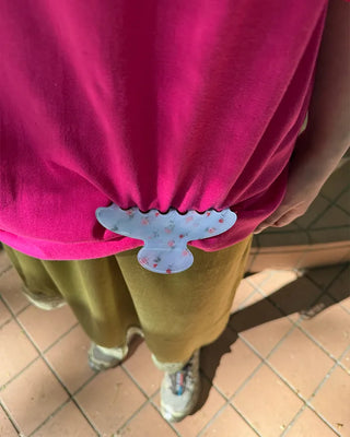 Mini flower hair clip