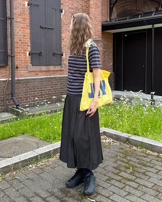 Colored striped short-sleeved T-shirt