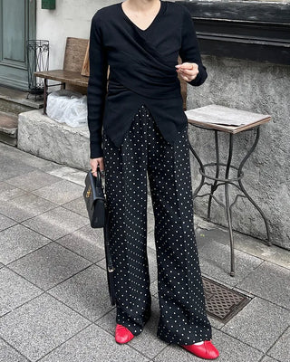 Wrap Point Slim Fit Knit