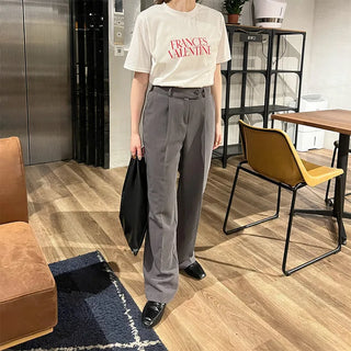 Pintuck slacks