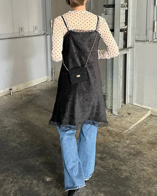 Sheer polka dot T-shirt