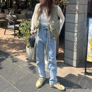Round neck sheer long T-shirt