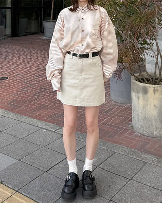 Oversized striped shirt