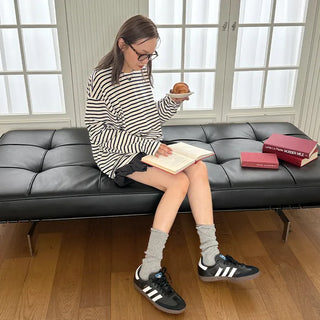 (Unisex) Striped Long-Sleeve T-Shirt