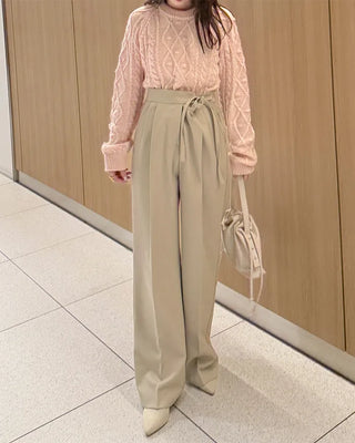Ribbon string slacks