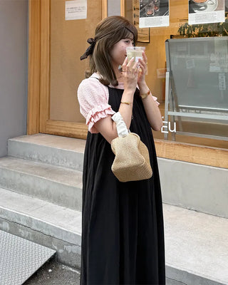 Can-can frill short-sleeved T-shirt