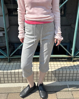 Sweat Slim Capri Pants