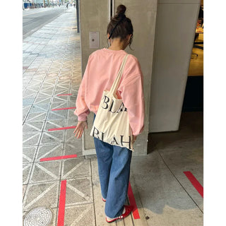Front logo basic sweatshirt