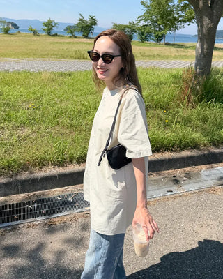 Block Stitch Oversized Tunic