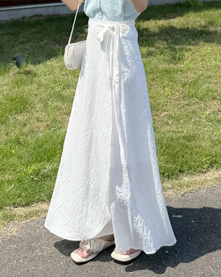 Wrap long skirt