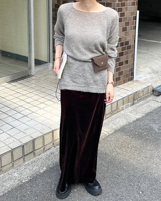 Oversized raglan knit