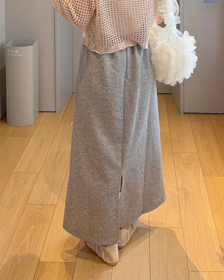 Sweat long skirt