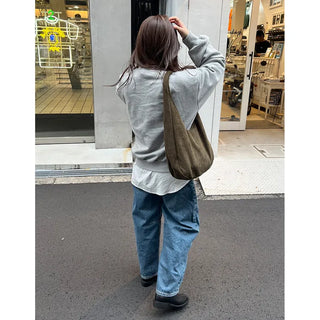 Simple suede bag