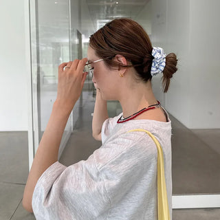 Striped scrunchie