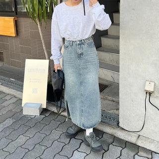 One-off shoulder cropped sweatshirt