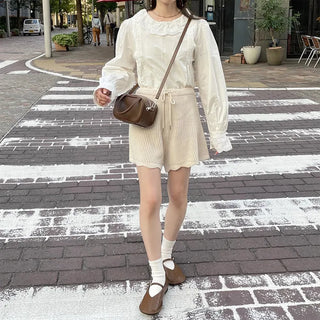 Wave Short Knit Pants