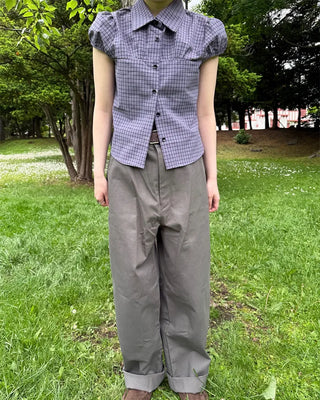 Pocket wide chino pants