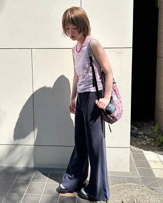 String waist sweatpants