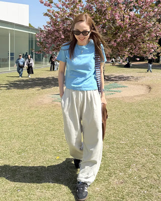 Belted Tuck Sweatpants